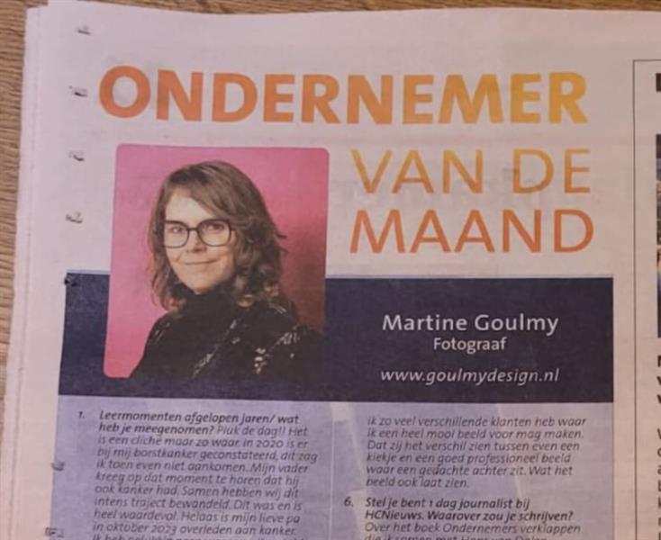 Ondernemer van de maand: Martine Goulmy