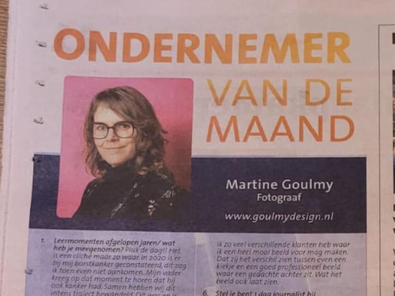 Ondernemer van de maand: Martine Goulmy